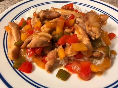Florida Gulf Shrimp and Sweet Pepper Stir Fry